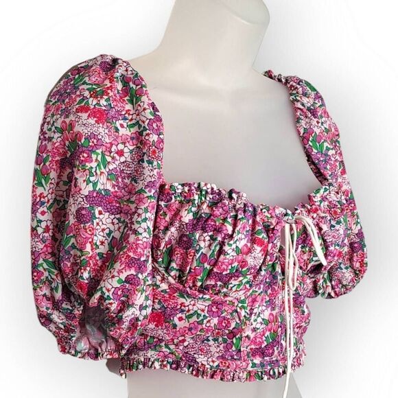 For Love And Lemons Pink Floral Blouse - Picture 2 of 9